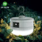 تصویری از چراغ شارژی اضطراری پاوربانک دار DP در حالت روشن