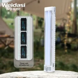 تصویری از باتری چراغ شارژی ویداسی مدل WD-839