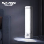 تصویری از چراغ شارژی ویداسی مدل WD-891 در حالت روشن