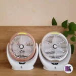 پنکه شارژی رومیزی دیپکینگ DeepKing مدل DK-127 رنگ نقره ای و رزگلد