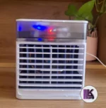 تصویر از کولر آبی مه پاش رومیزی مدل ULTRA AIR COOLER در حالت روشن