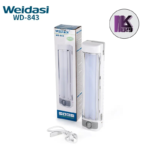 تصویری از چراغ شارژی اضطراری ویداسی مدل WD-843 به همراه جعبه