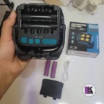 نمایی از جای باتری پروژکتور شارژی و کمپینگ مدل W893