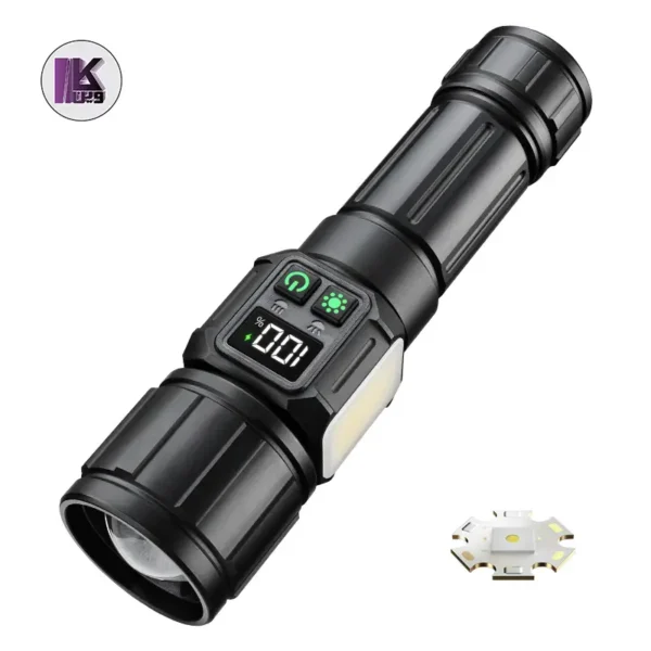 چراغ قوه شارژی Ruilang RL-S2305C – زوم تلسکوپی، نور قوی، بدنه مقاوم