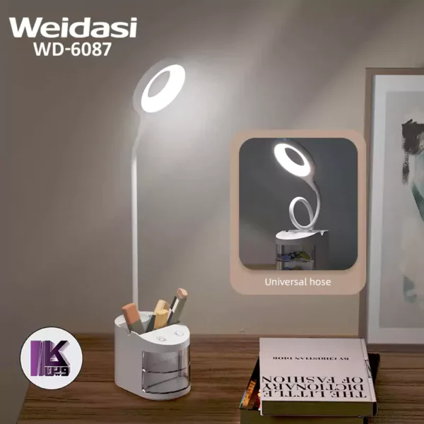 چراغ مطالعه ویداسی WD-6087 رومیزی شارژی
