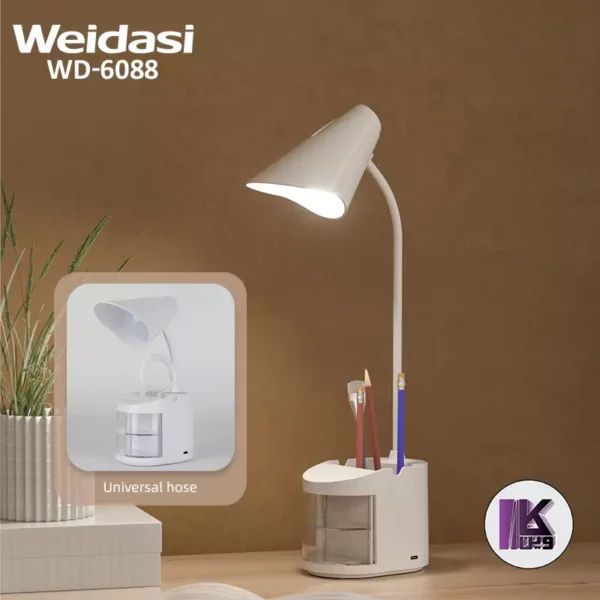 چراغ مطالعه ویداسی Weidasi WD-6088 رومیزی شارژی
