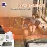 تصویری از هیتر و بخاری برقی CRy-786 روی میز