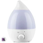 تصویر بخور سرد رنگ سفید طرح قطره اشکی ۲.۶ لیتر از نمای نزدیک