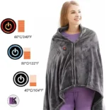 تصویری از درجه حرارت پتو و پانچو حرارتی برقی USB دار