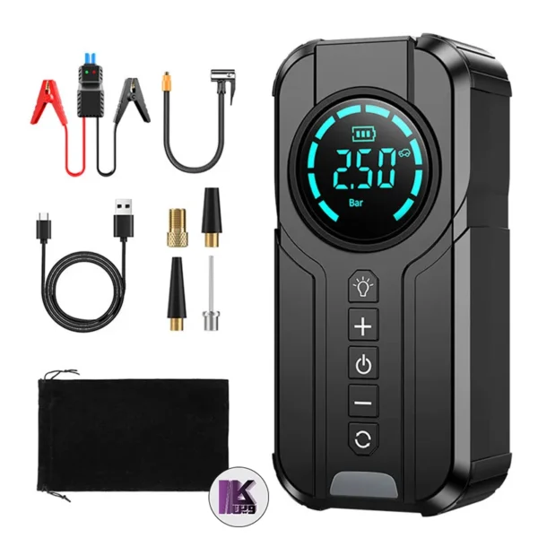 پمپ باد و جامپ استارتر شارژی Himk مدل MK326