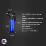 تصویری از اطلاعات فندک اتمی پایه‌دار قابل شارژ