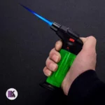 فندک اتمی پایه‌دار قابل شارژ رنگ سبز