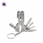 تصویری از ابزار چندکاره 8 در 1 تاشو با چراغ LED مدل Micro Pliers در حالت باز شده
