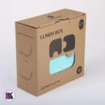 تصویری از ظرف غذا ماکروفری پازلی در جعبه کارتنی