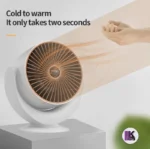 تصویری از هیتر برقی رومیزی ۸۰۰ وات مدل Heater Fan و شدت گرما